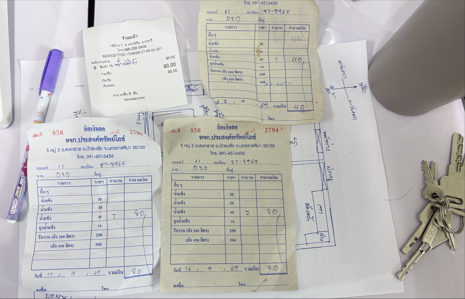 ใบกำกับภาษี / ใบเสร็จรับเงิน ของ S-26-128